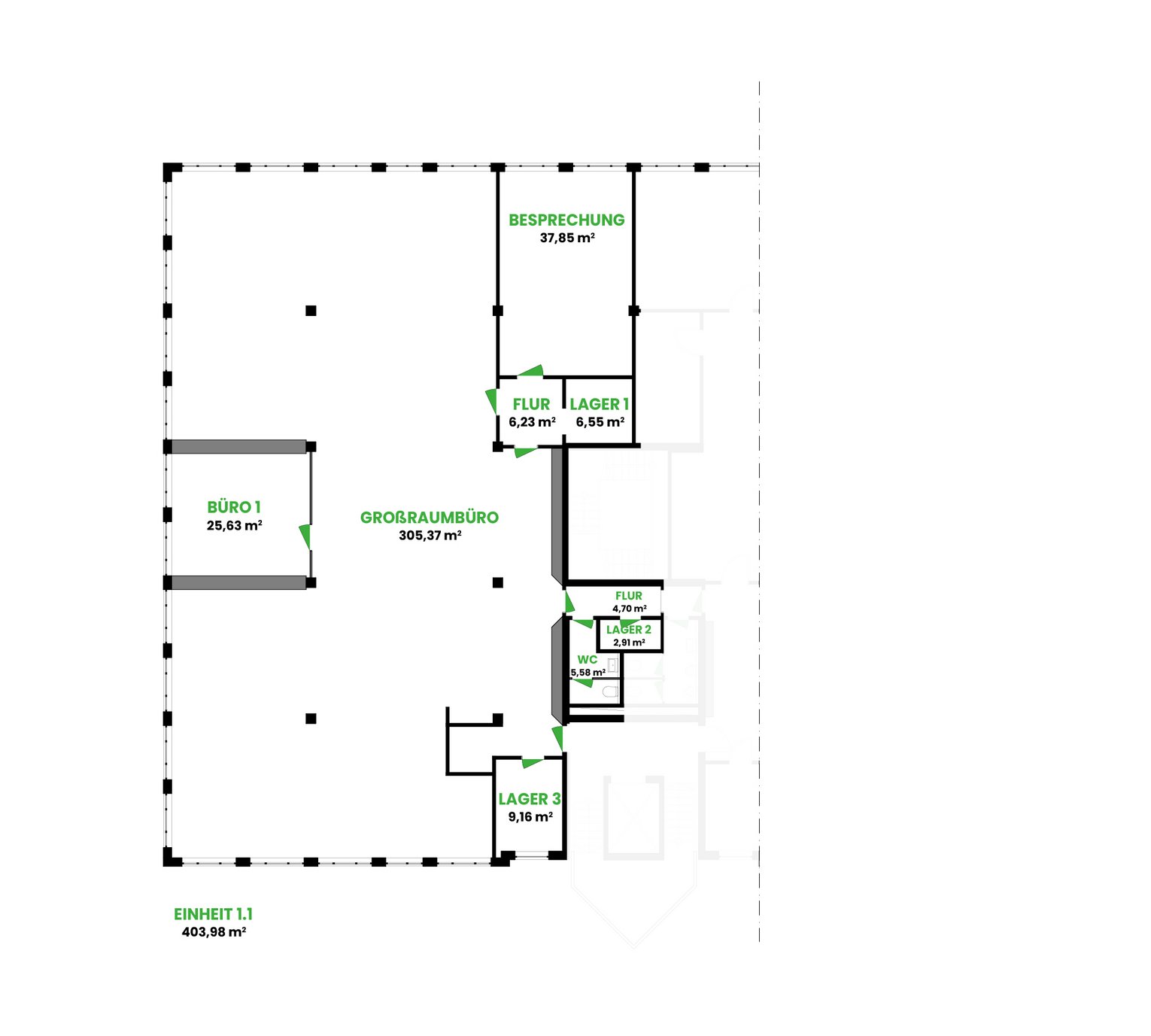 Business Center Stettiner Straße Grundriss Einheit 1-1 Business Center Stettiner Straße Grundriss Einheit 1-1