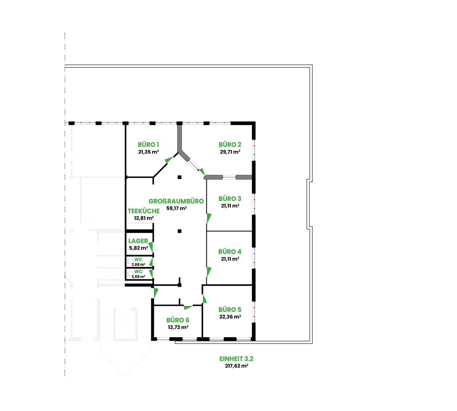 Business Center Stettiner Straße Grundriss Einheit 3-2 Business Center Stettiner Straße Grundriss Einheit 3-2