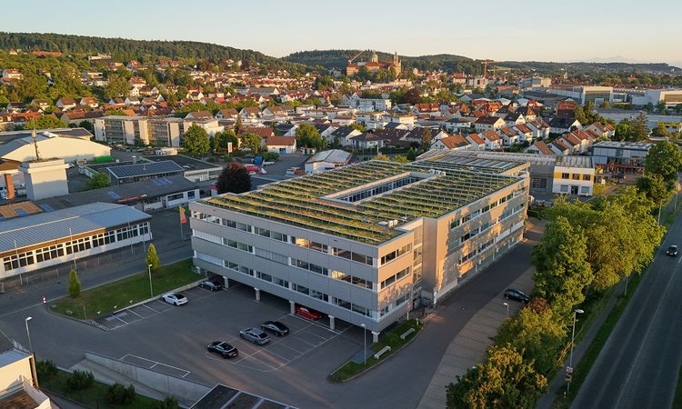 Drohnenansicht Cubus Competence Center